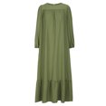 thumbnail image 4 of mtvxesu Robes Grande Taille, Robe Décontractée Ample pour Femme à Col Montant avec Poches, Couleur Unie, Style Mode, Robes de Soirée, 4 of 6