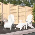 thumbnail image 1 of vidaXL Chaises Adirondack de Jardin 2 Pcs avec Repose-Pieds HDPE Blanc, 1 of 3