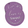 thumbnail image 1 of Inkdotpot Silver Foil Paper Hang Tag Love Is Sweet Wedding Favor Tag 100 Piece, 1 of 6
