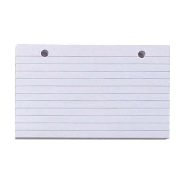 3x5 Lined Index Card Set with Ring & Dividers | 100 Ruled Cards for Organization | Index Card Holder, Divided Index Cards, Ring-Bound Note Cards, 3x5 Lined Cards, 100-Piece Index Card Set