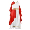 thumbnail image 3 of HULIJA Robe Maxi Toga Grecque Ancienne pour Filles Tenues de Performance de Scène Halloween Robe de Bal Rouge 8, 3 of 5