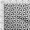 thumbnail image 2 of oneOone Georgette Viscose White Fabric Geometric Craft Projects Decor Fabric Printed By The Yard 42 Inch Wide, 2 of 4
