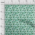 thumbnail image 2 of oneOone Viscose Chiffon Green Fabric Floral Craft Projects Decor Fabric Printed By The Yard 42 Inch Wide, 2 of 4