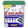 thumbnail image 2 of Cascade Platinum Plus Dishwasher Pods, Dish Detergent ActionPacs, Clean Lemon 51CT, 2 of 11
