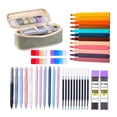 thumbnail image 2 of Meitianfacai Full Set Of Large Capacity Handheld Fluorescent Pen Student Drawing Pen Stationery Pen Bag Combination Set 30ml, 2 of 3