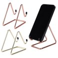 thumbnail image 3 of 2 Pcs Phone Stand, Metal Phone Holder Mount Desktop Stand Unique Shape Design Stable Iron Mobile Phone Holder with Rubber Head Cell Phone Stand for Desk Accessories, 3 of 7