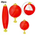 thumbnail image 3 of Splihome 20 Pieces Fishing Bobbers Weighted Foam Float Weighted Bobbers oval, 3 of 8