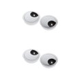 thumbnail image 2 of Thinsony 2Pcs 60mm Computer Desk Table Grommet Cover Port Wire Cable Hole Silver 2Set, 2 of 6