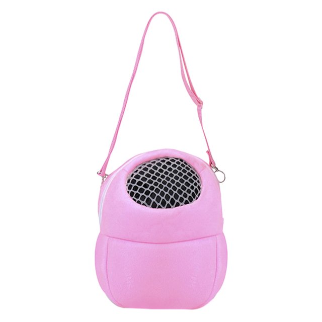 relayinert Plush Convenient To Hamster Carrier Breathable And Durable Eye-catching Pattern And Adorable pink L