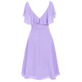 thumbnail image 3 of Robe de Cocktail de Fête Taille Haute pour Demoiselle d'Honneur et Mariage Formel pour Femmes, 3 of 5