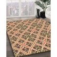 thumbnail image 3 of Ahgly Company Tapis d'Intérieur Lavable à la Machine, Carré, Transitionnel, Jaune Moutarde, Tapis de Zone, 4 Pieds Carré, 3 of 7
