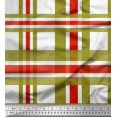 thumbnail image 1 of Soimoi Red polyester Crepe Fabric Gingham Check Print Fabric by Yard 42 Inch Wide, 1 of 5