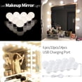 thumbnail image 4 of LED Makeup Mirror Light Bulb Lights Stepless Dimmable Wall Lamp 6 10 14Bulbs Kit for Dressing Table ,Widely Use, 4 of 5