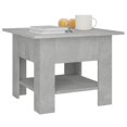 thumbnail image 3 of vidaXL Coffee Table Concrete Grey 55x55x42 cm Engineered Wood, 3 of 4