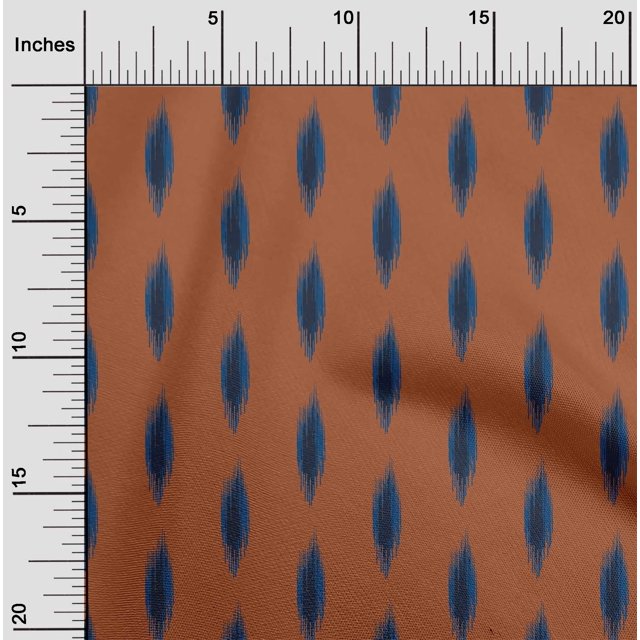 oneOone Viscose Chiffon Fabric Abstract Ikat Printed Craft Fabric BTY 42 Inch Wide