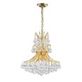 thumbnail image 1 of Cwi Lighting Lustre Princess à 8 Lumières en Duvet avec Fini Doré, 1 of 2