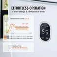 thumbnail image 3 of VEVOR 25L Towel Warmer Bucket with LED Screen Bottom Heating Columns Timer White, 3 of 9