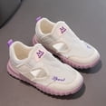 thumbnail image 4 of Breathable Single Mesh Sports Mesh Shoes For Boys And Girls In Spring Summer And Autumn Soft Sole Beach Shoes Purple 34/ —, 4 of 7