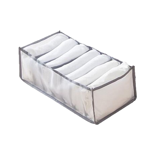 Mesh Storage Box Foldable Closet Clothes Dividers Nylon Dresser Compartments Organizers