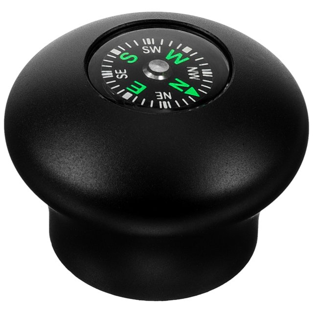 SHISUYAN Portable Trekking Pole Head Cover Compass Hiking Climbing Survival Compass