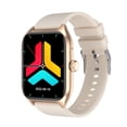thumbnail image 1 of Beige Smart Fitness Watch with 1.96" HD Display, BT5.2 Call Function, 24H Health Monitoring (Heart Rate, Temperature, Sleep, Menstrual Cycle), 100+ Sports Modes, 7-10 Days Battery Life, Compatible, 1 of 7