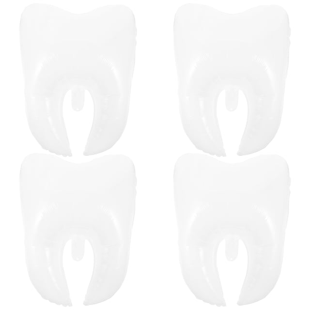 4 Pcs Ballons en Forme de Dent Ballons pour Baby Shower Ballons à Grosses Dents Ballons d'Anniversaire