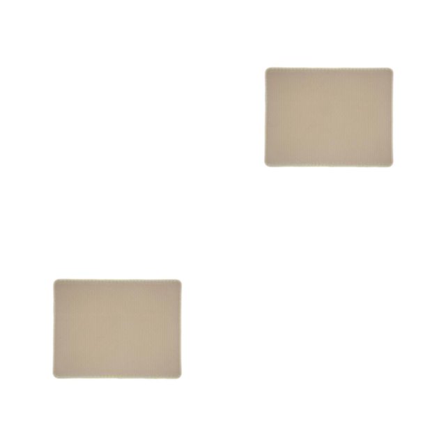 Ruiboury Cute Practical Cat Accessories Safe And Non-Toxic Easy To Clean Comfortable And Soft ABS Cat Litter Mat Litter Box Mat Beige 30*30cm 2Set