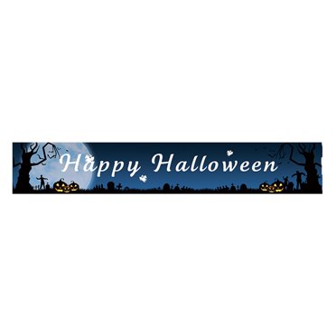 Rbaofujie Bannières d'Halloween Arrière-Plans Photo Décoratifs Fournitures de Décoration d'Halloween Événements Fournitures de Fête Extérieures Décorations d'Halloween Intérieures