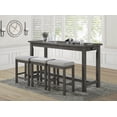 thumbnail image 4 of Topline Home Furnishings Counter-height Grey 4pc Dine Pack, 4 of 8