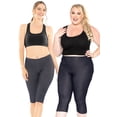 thumbnail image 2 of Stretch Is Comfort Women's Plus Size Knee Length Leggings| Adult X-Large - 7x, 2 of 5