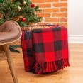 thumbnail image 1 of Couverture de jet Fabstyles Buffalo Check 100% coton, 1 of 7