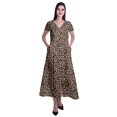 thumbnail image 1 of Moomaya Robe Longue Maxi pour Femmes à Manches Courtes, Robe Formelle/décontractée avec Poches P-TTG, 1 of 6