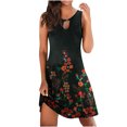 thumbnail image 2 of Cameland Robe Haut Décontractée Sans Manches Ample Confortable Imprimée pour Femme Rouge G, 2 of 4