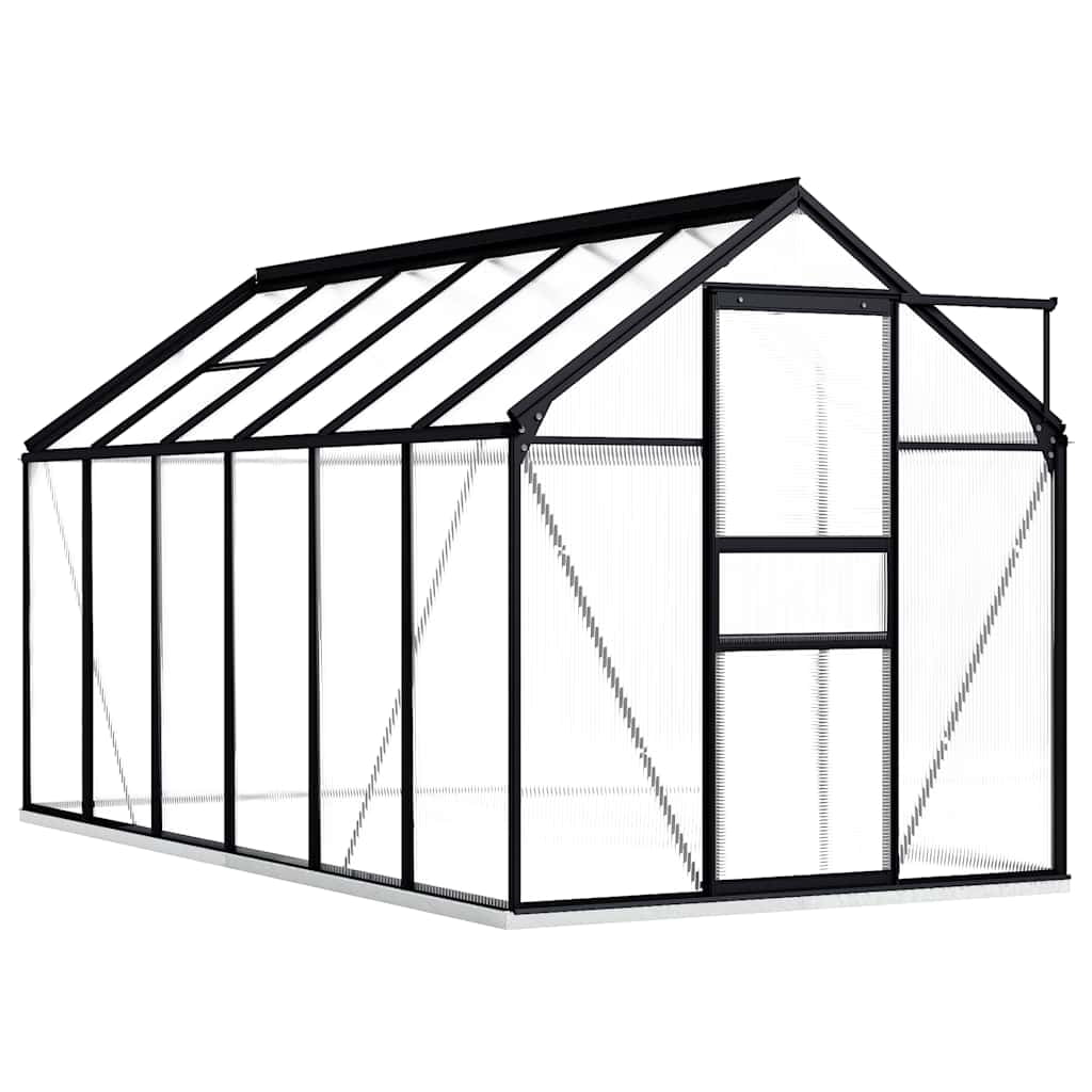 vidaXL Serre avec Cadre de Base Aluminium Anthracite 7,03 M2