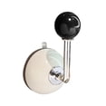 thumbnail image 3 of Punch Free Suction Cup Hook with L Shaped Handle for Cabinets, Glass Doors, and Bathroom Storage, 3 of 3