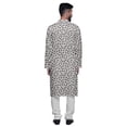 thumbnail image 3 of Atasi Printed Long Sleeve Kurta With Pajama Set For Men Summer Clothing, 3 of 4