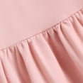 thumbnail image 3 of SXcggal One Robe Unie de Printemps et d'Automne pour Petites Filles, Manches Longues, Col Rond, Jupe Trapèze, Respirante, Mignonne, Décontractée, Robe pour Fille, 3 of 6