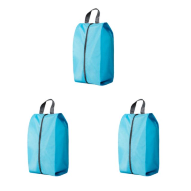 Wweixi Sac de Rangement Réutilisable pour Chaussures de Voyage Solution Écologique pour le Transport de Chaussures Vert Azur Léger XL 3Set