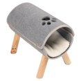 thumbnail image 4 of Elevated Cat Tunnel, Soft Safe Detachable Cat Tunnel Bed Grey Felt  For Room For Living Room, 4 of 8