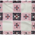 thumbnail image 4 of oneOone Organic Cotton Poplin Twill Fabric Check Ikat Printed Craft Fabric BTY 42 Inch Wide, 4 of 4