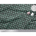 thumbnail image 3 of Soimoi Green polyester Crepe Fabric Stripe & Square Geometric Fabric Prints By Yard 42 Inch Wide, 3 of 3