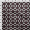 thumbnail image 3 of oneOone Polyester Lycra Fabric Argyle Ikat Printed Fabric 1 Yard 56 Inch Wide, 3 of 4