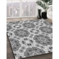 thumbnail image 3 of Ahgly Company Tapis d'Intérieur Lavable en Machine Carré Gris Fumé, 3 Pieds Carré, 3 of 7