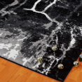 thumbnail image 5 of La Dole Rugs black white abstract long runner 3x10 hallway (2'7" x 9'10", 80cm x 300cm), 5 of 5