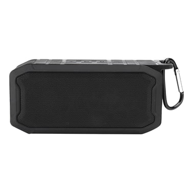 Stereo Dustproof Waterproof Speaker, Humanized design Subwoofer, for Home, Outdoor Trip, Black