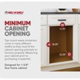 thumbnail image 4 of Rev-A-Shelf Top Mount Double Pullout Under Cabinet Trash Can, 27 Qt, 4WCTM-15DM2-162, 4 of 12