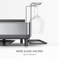 thumbnail image 4 of Simplehuman Kitchen Dish Drying Rack, Fingerprint-Proof Stainless Steel Frame, Grey Plastic, 4 of 6