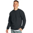 thumbnail image 1 of Hanes Mens EcoSmart Fleece Crewneck Sweatshirt, 3XL, Black, 1 of 3