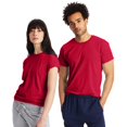 thumbnail image 3 of Hanes T-Shirt à Manches Courtes Col Rond X-Temp pour Hommes Lot de 2, S, Rouge Profond, 3 of 5