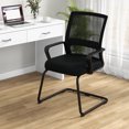thumbnail image 4 of Gymax Office Guest Chair Set of 10 Conference Reception Chair w/ Lumbar Support & Sled Base, 4 of 10